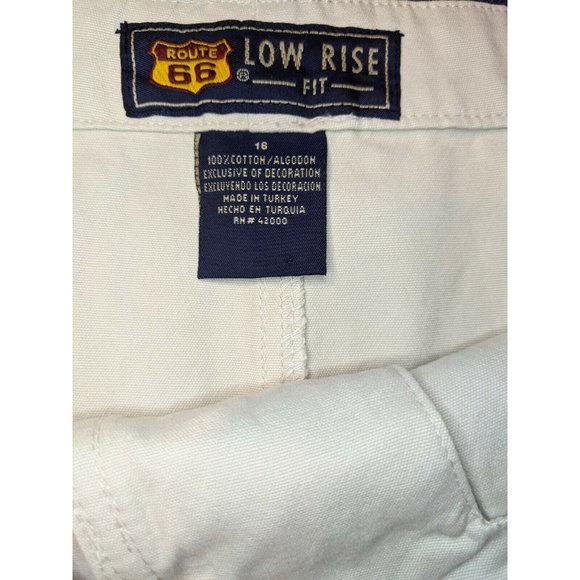 Route 66 Size 16 Khaki Skirt Low Rise Modest Lace Up Womens - Picture 5 of 7